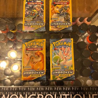 2019 Pokemon Sun & Moon Unbroken Bonds Single 3 Card Pack
