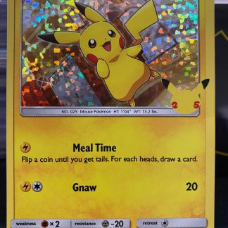 2021 Pokemon McDonald's Pikachu Holo 25 Of 25 Lightly Played