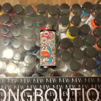 2022 Takashi Murakami Doraemon BIC Lighter Case Holder Black Base