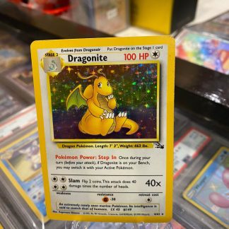1999 Pokemon Dragonite Fossil 4 Of 62 Holo Lightly Played