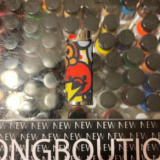2022 A Bathing Ape Baby Milo Animal Safari BIC Lighter Case Holder Silver Base