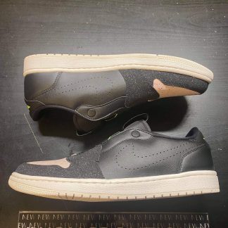 2019 Jordan 1 Retro Low Slip Black Silt Red Women