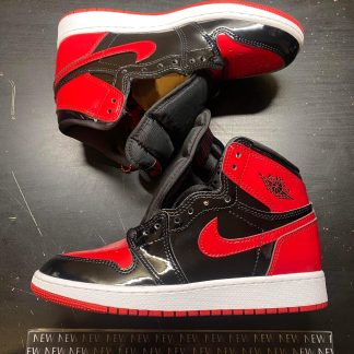 2021 Nike Air Jordan I Patent Bred Youth