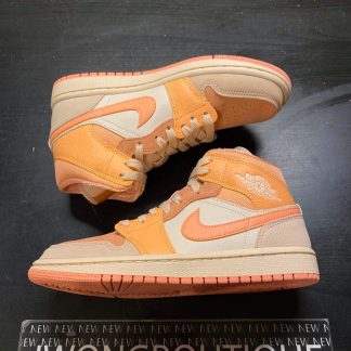 2020 Nike Air Jordan I Mid Apricot Orange Women