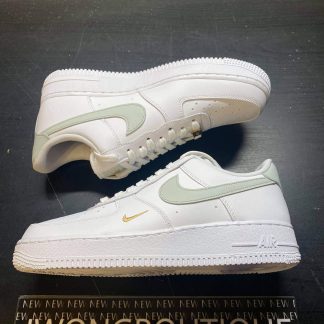 2021 Nike Air Force 1 Low White Grey Gold Women