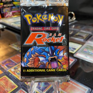 2000 Pokemon Team Rocket Unlimited Booster Pack Gyarados Sealed