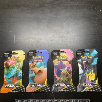 2019 Pokemon Sun & Moon Team Up 4x Blister Booster 10 Card Packs full Art