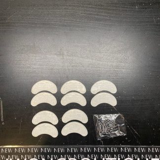 Atlas Shoe Heel Plates #4 Clear 5 Pairs With 5/8 Threaded Nails