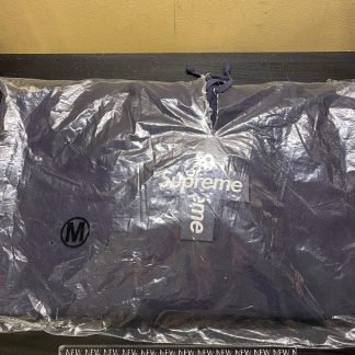 2020 Sup Cross Box Logo Hooded Sweatshirt Navy