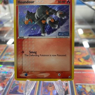 2005 Pokemon Houndour EX Unseen Forces Stamped Reverse Holo Foil 60 of 115 Heavily Played