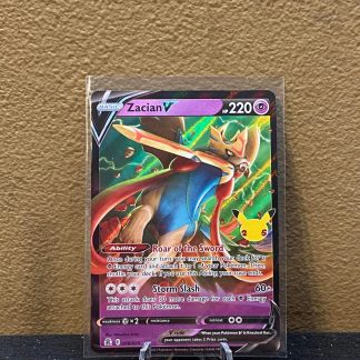 2021 Pokemon Zacian V 25th Anniversary Collection Full Art 016 of 025 Mint