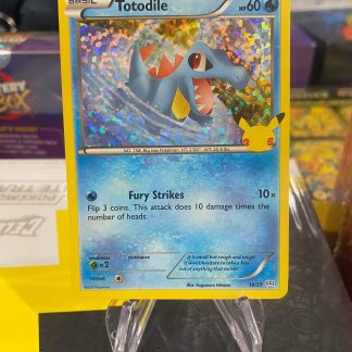 2021 Pokemon Totodile McDonald's 25th Anniversary Holo 18 of 25 Near Mint
