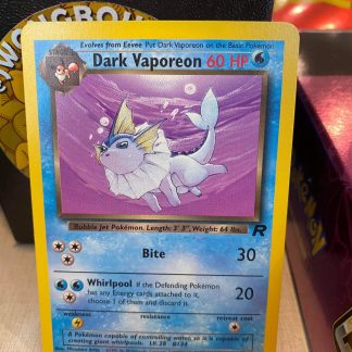 1995 Pokemon Dark Vaporeon Team Rocket 45 of 82 Near Mint