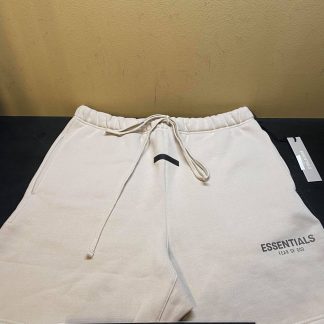 2021 Fear Of God FOG Essentials Sweatshort Stone/Oat