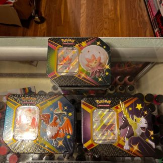 2021 Pokemon Sword & Shield Shining Fates Boltund Cramorant Eldegoss 3x Tin Lot