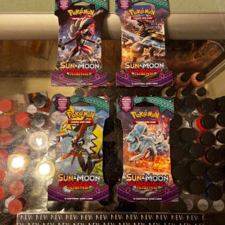 2017 Pokemon Sun & Moon Guardian Rising 4x Boosters