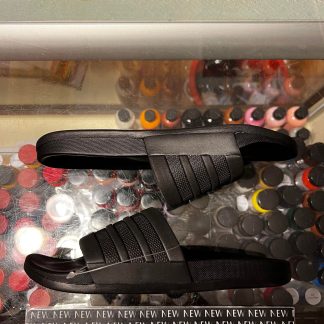 2018 Adidas Adilette Cloudfoam Plus Sandal Triple Black Slide