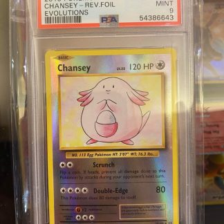 2016 Pokemon Chansey XY Evolutions Reverse Foil #70 PSA 9 Mint