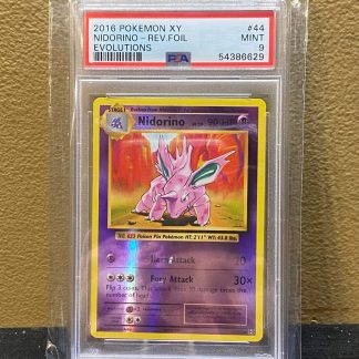 2016 Pokemon Nidorino XY Evolutions Reverse Foil #44 PSA 9 Mint