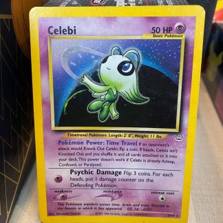 1995 Pokemon Celebi Neo Revelation 3 of 64 Holo Lightly Played