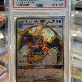 2019 Pokemon FA/Naganadel GX Sun & Moon Hidden Fates #SV63 PSA 10 Gem Mint