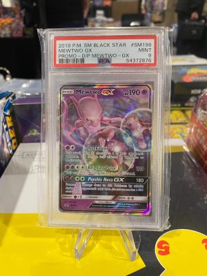 2019 Pokemon Mewtwo GX SM Black Star Promo- D/P Mewtwo- G/X #SM196 PSA 9 Mint