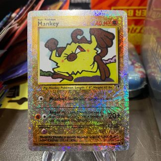 2002 Pokemon Mankey Reverse Holo Legendary Collection 81 of 110 Lightly Played
