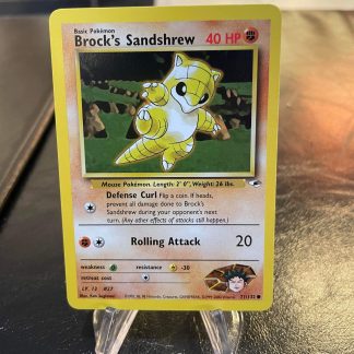 1999 Pokemon Brock's Sandshrew Gym Heroes 71 of 132 Lightly Played