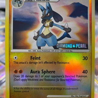 2007 Pokemon Lucario Diamond & Pearl 6 of 130 Holo Damage