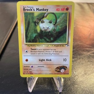 2000 Pokemon Brock's Mankey Gym Heroes 67 of 132 Lightly Played