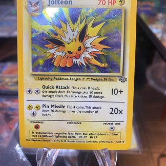 1999 Pokemon Jolteon Holo Jungle Set 4 of 64 Moderately Played