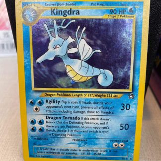 1995 Pokemon Kingdra Neo Genesis 8 of 111 Holo Damaged
