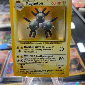 1999 Pokemon Magneton Base Set Holo 9 of 102 Lightly Played