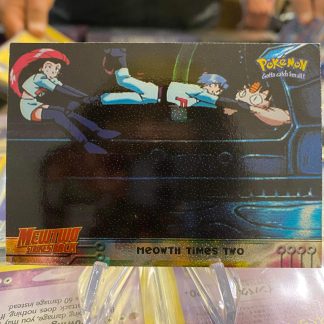 1998 Pokemon Topps Mewtwo Strikes Back Meowth Times Two 23 Lightly Played