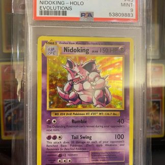 2016 Pokemon Nidoking XY Evolutions Holo #45 PSA 9 Mint