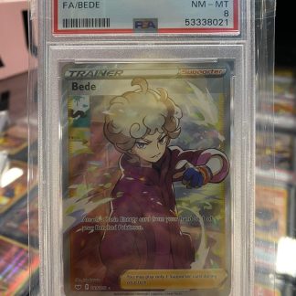 2020 Pokemon FA/Bede Sword & Shield #199 PSA 8 NM Mint