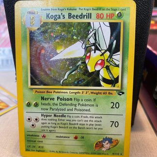2000 Pokemon Koga's Beedrill Gym Heroes 9 of 132 Holo Lightly Played