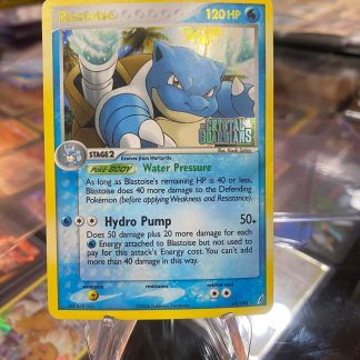 2006 Pokemon Blastoise EX Crystal Guardians Holo Rare 14 of 100 Moderately Played