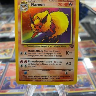 1999 Pokemon Flareon Jungle Holo 3 of 64 Heavily Played