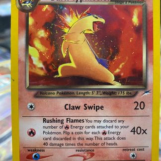 1999 Pokemon Dark Typhlosion Neo Destiny Unlimited 10 of 105 Holo Highly Played