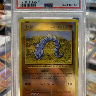 2016 Pokemon Onix XY Evolutions Reverse Foil #61 PSA 9 Mint