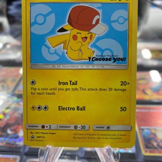2017 Pokemon Ash’s Pikachu Black Star Promo Movie I Choose You SM113 Near Mint