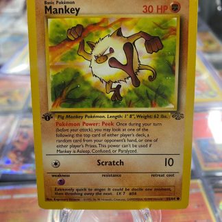1999 Pokemon Mankey Jungle First Edition 55 of 64 Lightly Played