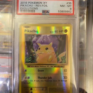 2016 Pokemon Pikachu XY Evolutions Reverse Foil #35 PSA 8 Near Mint