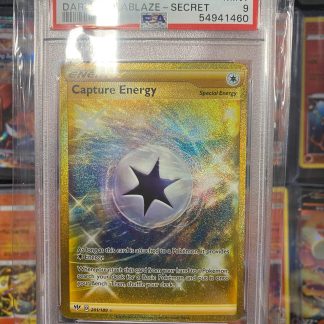 2020 Pokemon FA/Capture Energy Sword & Shield Darkness Ablaze #201 PSA 9 Mint