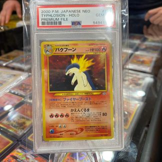 2000 Japanese Pokemon Premium File #157 Typhlosion Holo PSA 10 Gem Mint