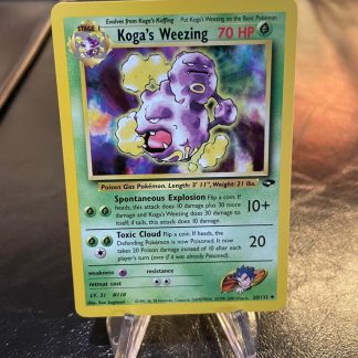 1999 Pokemon Koga's Weezing Gym Challenge 50 of 132 Near Mint