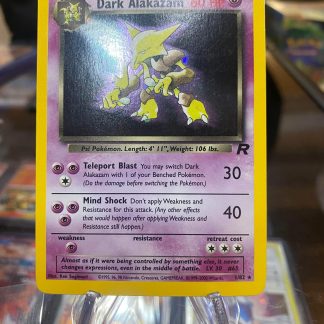 2000 Pokemon Dark Alakazam Holo Team Rocket Light Played 1 of 82