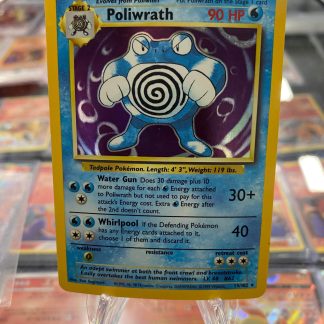 1999 Pokemon Poliwrath Base Set Holo Rare 13 of 102 Lightly Played