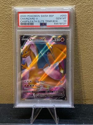2020 Pokemon Charizard V SWSH Black Star Promo Champion Path Elite Trainer Box #050 PSA 10 Gem Mint - Image 2